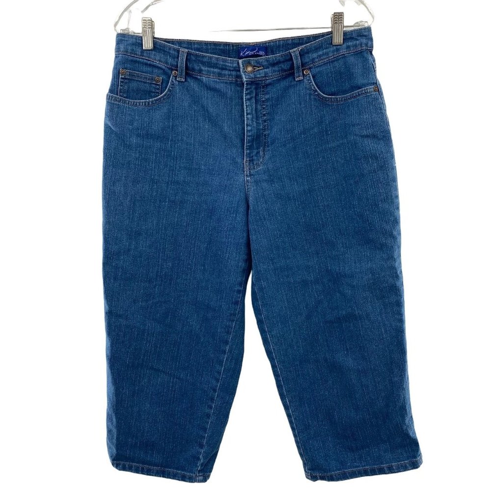KIM ROGERS PETITE JORTS BLUE JEANS WOMENS 10P